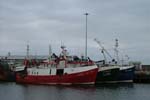 Trawlers tied up at Rossaveal, Co. Galway